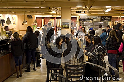 Coffee shop customers Editorial Stock Photo