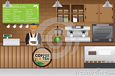 Coffee shop Vector Illustration