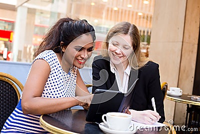 Coffee shop meeting Stock Photo