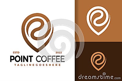 Coffee Shop Point Logo Design, brand identity logos vector, modern logo, Logo Designs Vector Illustration Template Vector Illustration