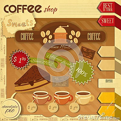 Coffee Shop Vector Illustration