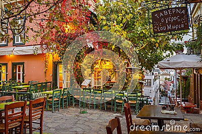 Plaka in Athens. Editorial Stock Photo