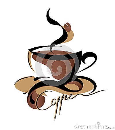 Coffee sign Vector Illustration