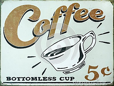 Coffee Sign Stock Photo