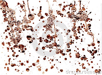 Coffee splatter Stock Photo