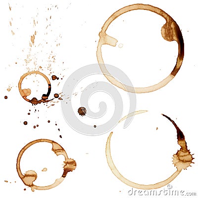 Coffee Stain Rings Vector Vector Illustration