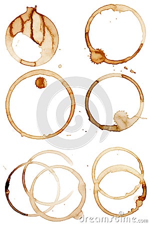 Coffee Stain Rings Vector Vector Illustration