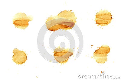 Coffee stains Stock Photo