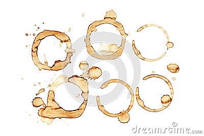 Coffee Stains Stock Photo