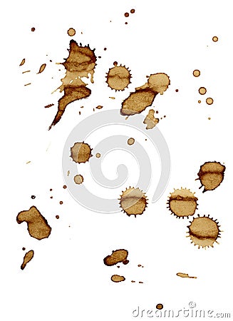 Coffee stains group food beverage drink Stock Photo