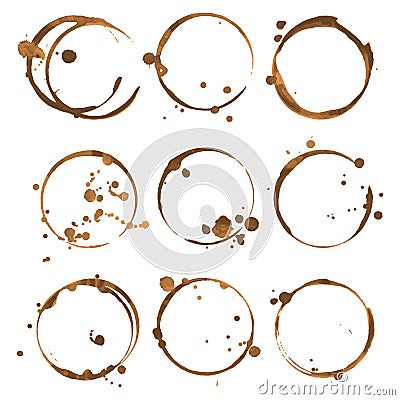 Coffee stains. Vector Illustration