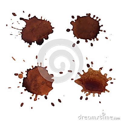 Coffee stains vector Vector Illustration