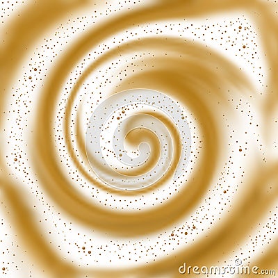 Coffee swirl background Vector Illustration