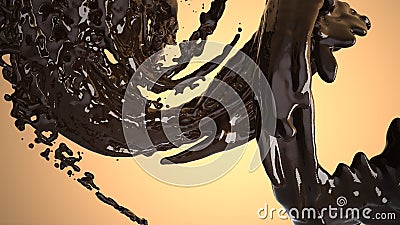 Coffee Swirl Cartoon Illustration