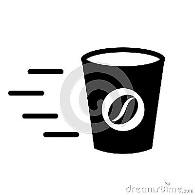 Coffee take away vector icon Vector Illustration