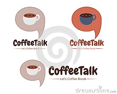 Coffee Talk Vector Illustration