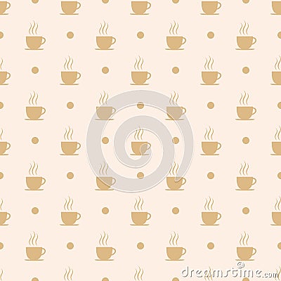 Coffee, tea or hot chocolate cup. Vector Illustration