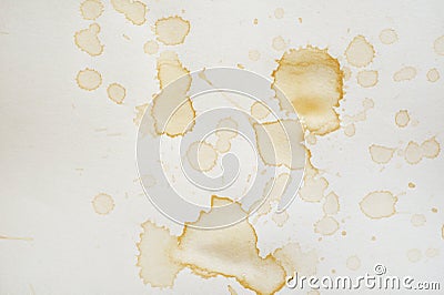 Coffee or tea stains and traces - modern isolated on white background. Splashes of cups, mugs and drops. Use this high Stock Photo