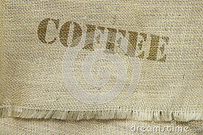 Coffee text Stock Photo