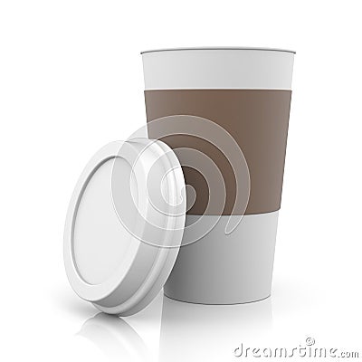 Coffee in thermo cup Stock Photo