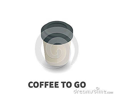 Coffee to Go icon, vector symbol. Vector Illustration