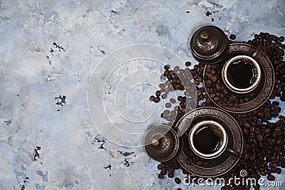 Coffee in Turkish style Stock Photo