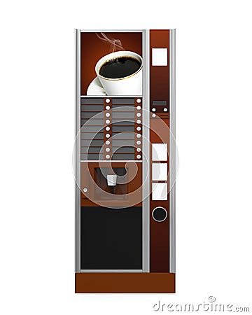 Coffee Vending Machine Stock Photo