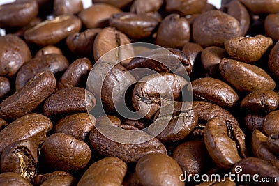 Coffeebeans close-up. Stock Photo