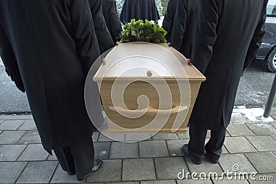 Coffin Stock Photo