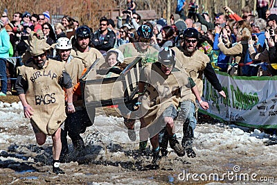 Coffin Race - Frozen Dead Guy Days Editorial Stock Photo