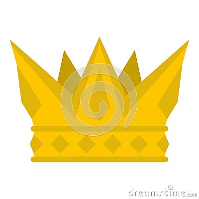 Cog crown icon isolated Vector Illustration