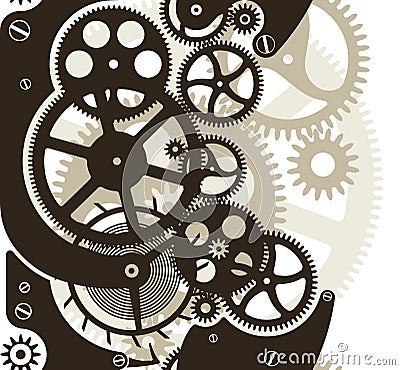 Cog wheels seamless Vector Illustration