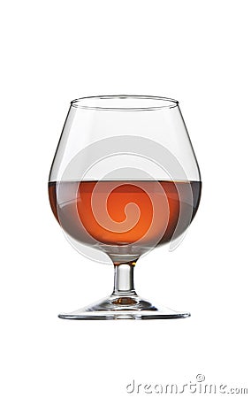 Cognac brandy glass Stock Photo