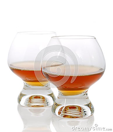 Cognac wineglass Stock Photo