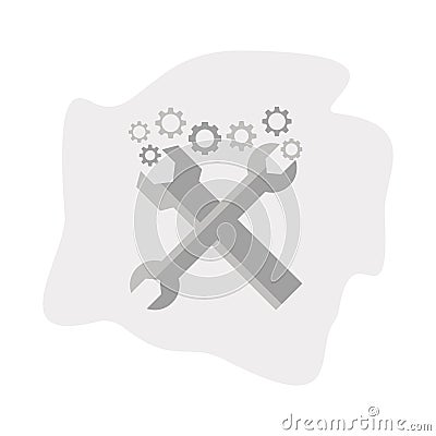 Cogs and wrenches vector illustration Vector Illustration