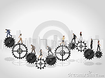 Cogwheel. Vector Illustration