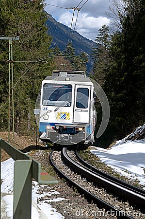 Cogwheel train in motion Editorial Stock Photo