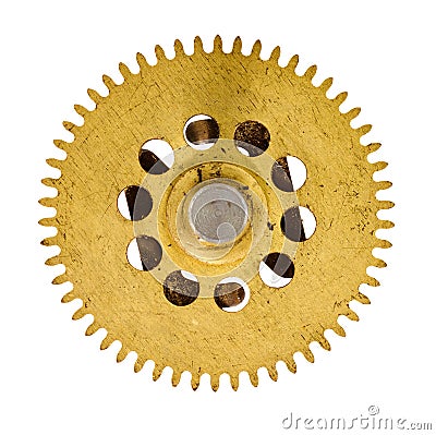 Cogwheel on white background Stock Photo