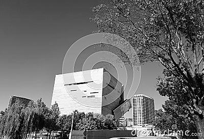 Cohabiting with nature at Perot Museum. Editorial Stock Photo