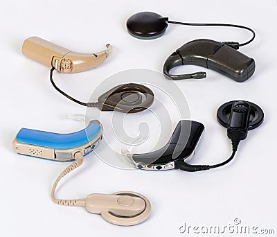 Cohlear implant devices Stock Photo