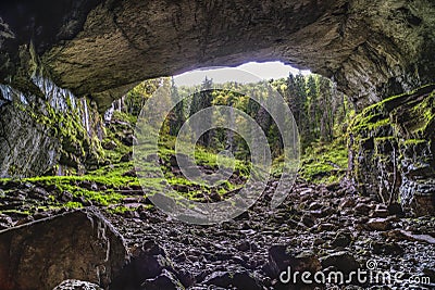 Coiba Mare Cave Stock Photo
