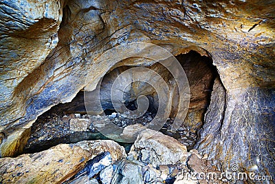 Coiba Mare cave in Romania Stock Photo