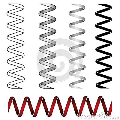 Coil spring vector Vector Illustration