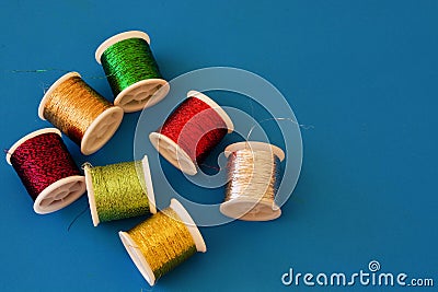 Coil of thread Stock Photo