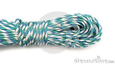 Coiled Nylon Rope Stock Photo