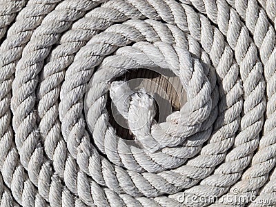 Coiled rope Stock Photo