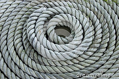 Coiled Rope Stock Photo