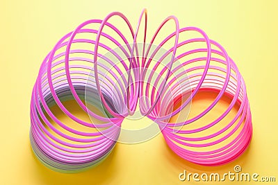 Coiled Spring Toy Editorial Stock Photo