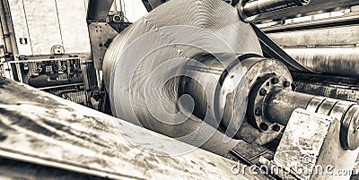 Coils cutter machine. Industrial and business concept Stock Photo