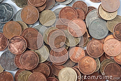 Coin bill cash Stock Photo